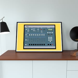 SP1200 EMU Sampler Minimal Vector Wall Art Customisable Poster