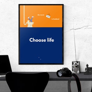Trainspotting Movie Wall Art Choose Life Minimalist Wall Art  Poster