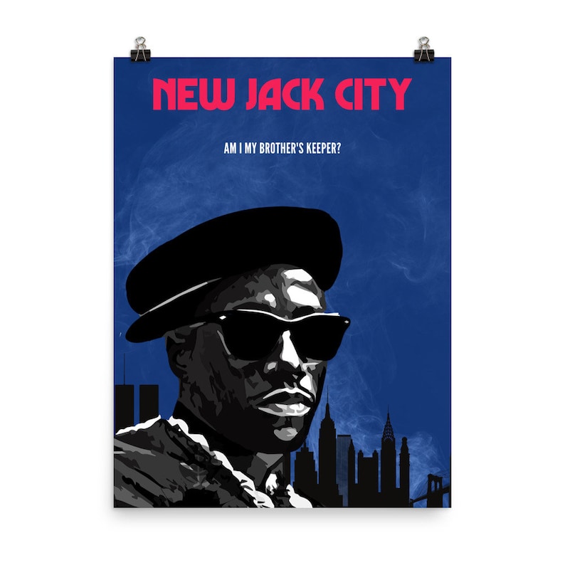 New Jack City Movie Hip Hop 90s Classic Blaxploitation Minimalist