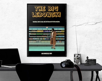 The Dude From The Big Lebowski Inspiration Comic Book Wall Art Poster