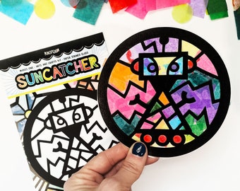 Robot Suncatcher Craft Kit: Kids Party Favor Activity