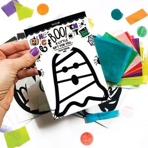Kits d'artisanat fantôme pour enfants, articles de fête d'Halloween, cadeaux de panier huard pour tout-petit, jouets de panier effrayants, cadeaux de sac de friandises d'Halloween pour fille garçon