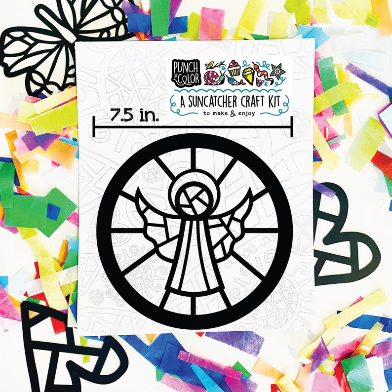 Guardian Angel Suncatcher Kit Craft Kits for Kids DIY Art Etsy