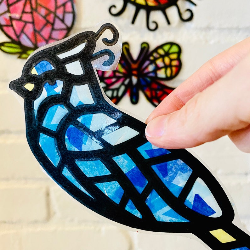 Spring Garden Suncatcher Kit Tissue Paper Collage Kids Etsy