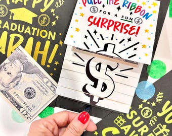 Graduation Money Holder Book, Handmade Cash Holder Card for Teen or College Student, Birthday Money Gift Book