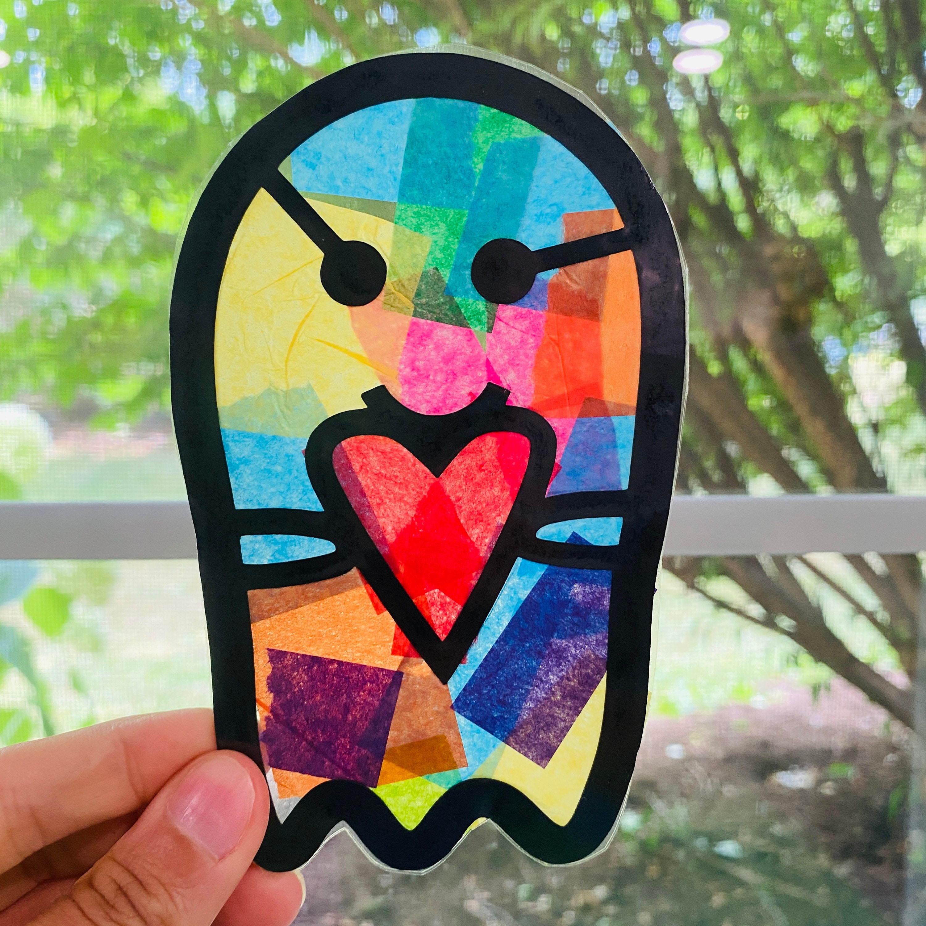 Whimsical Trees Suncatcher Kit Kids Craft Kit Adult Craft Stained Glass  Nature Project DIY Arts and Crafts Art Gift for Kids 