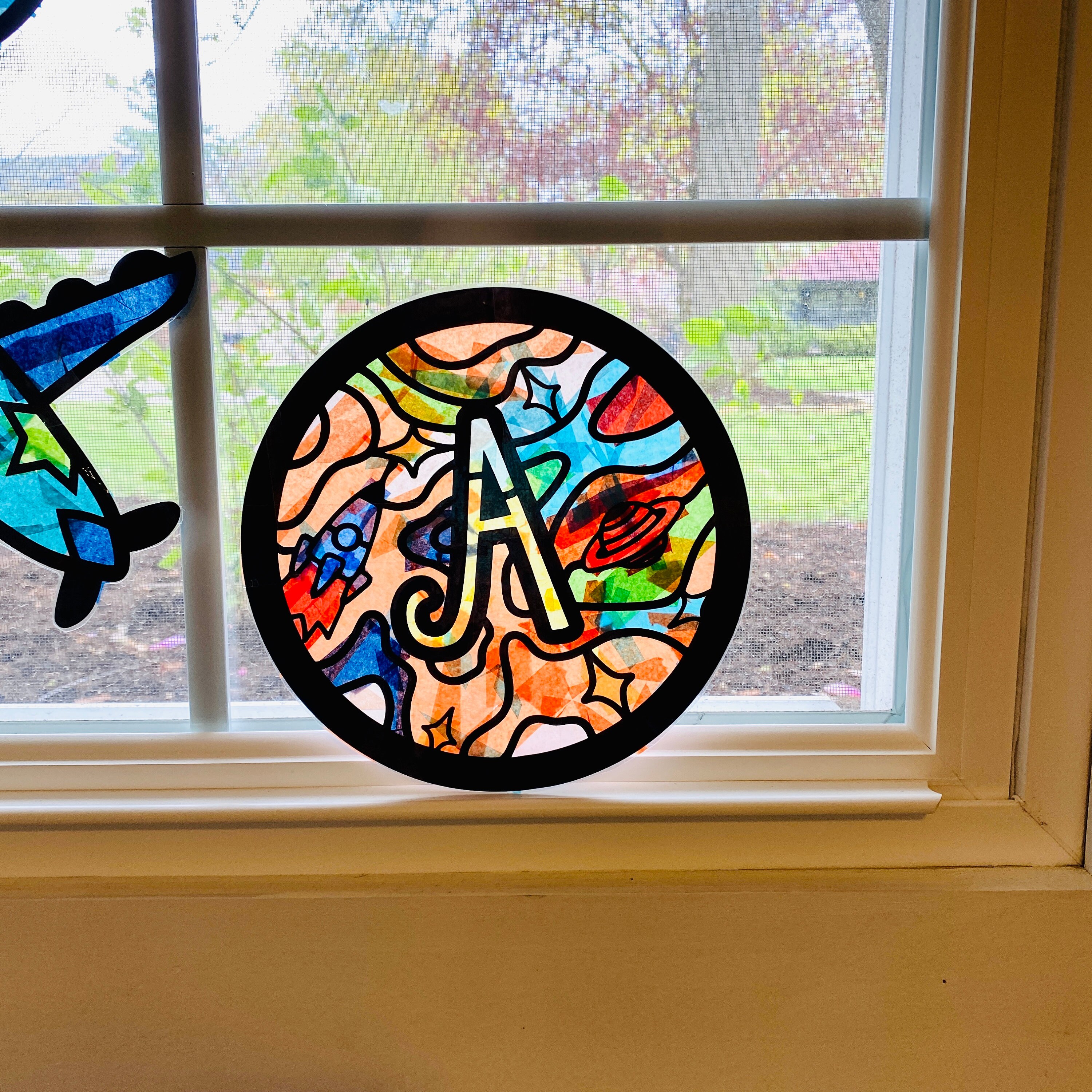 Outer Space Monogram Suncatcher Kit Personalised Gift for Etsy