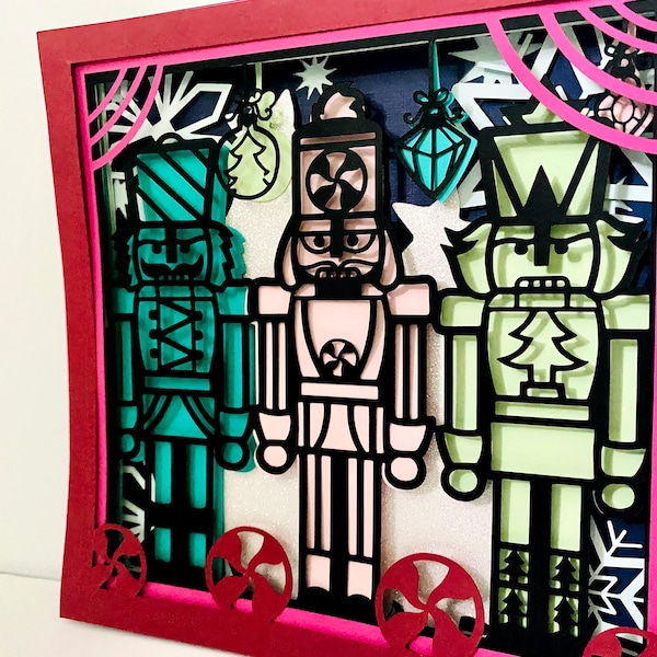 SVG Nutcracker Christmas design for Cricut or Silhouette - Instant download cut file - Layered Shadow box template - 3D nutcracker SVG Nutcracker Christmas design for Cricut or Silhouette - Instant download cut file - Layered Shadow box template - 3D nutcracker