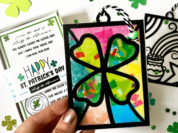 Lucky Shamrock Tissue Paper Craft - Typically Simple