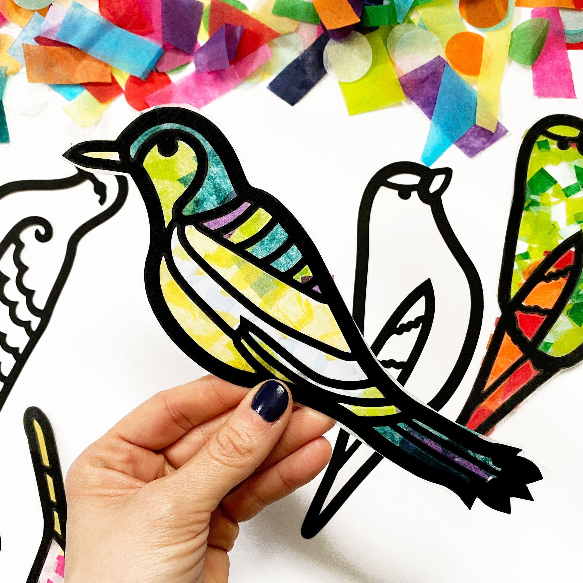 36 DIY Nature Crafts for Kids 13 Bulk bird crafts for preschool or classroom nature lesson, bluejay…