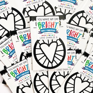 Valentine suncatcher kit, Preschool valentines for school, Girls non candy classroom valentines, bulk valentine party favors for kids