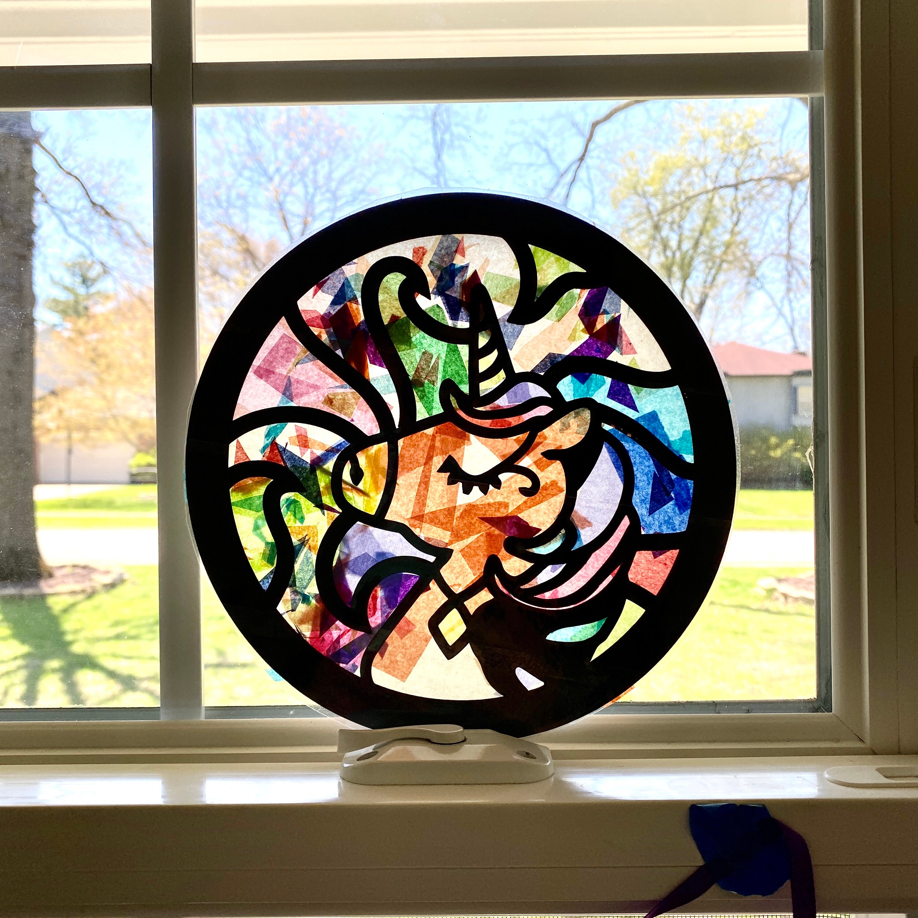 Big Unicorn Suncatcher Kit Kids Craft Kit Birthday Gift Etsy Ireland