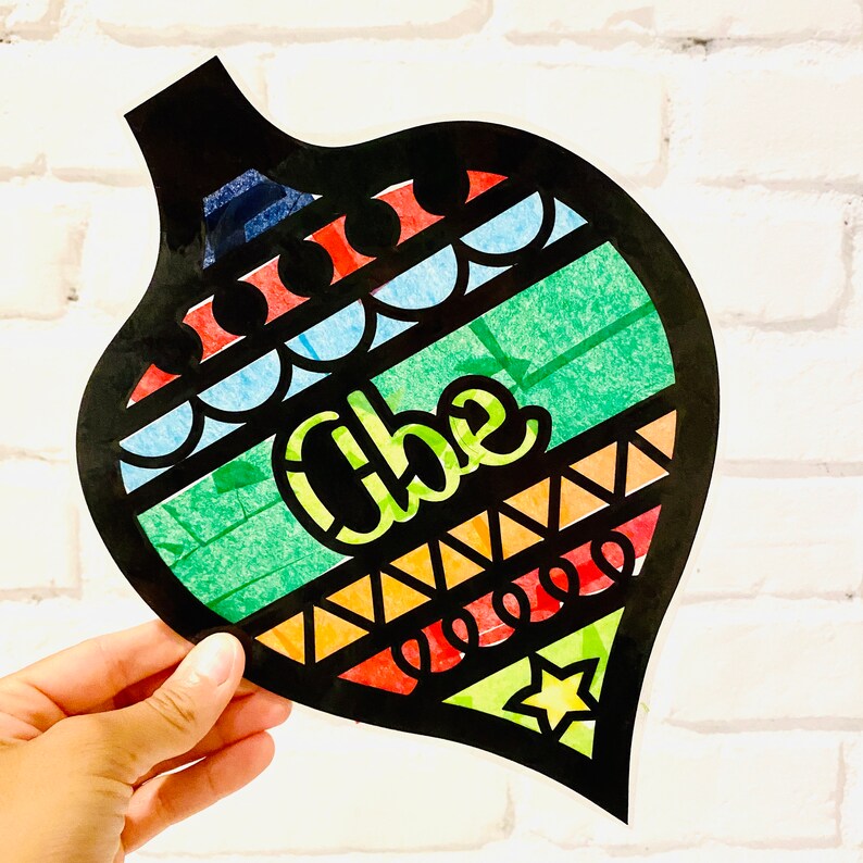 Personalized Ornament Suncatcher Kit Craft Kit for Kids Etsy UK