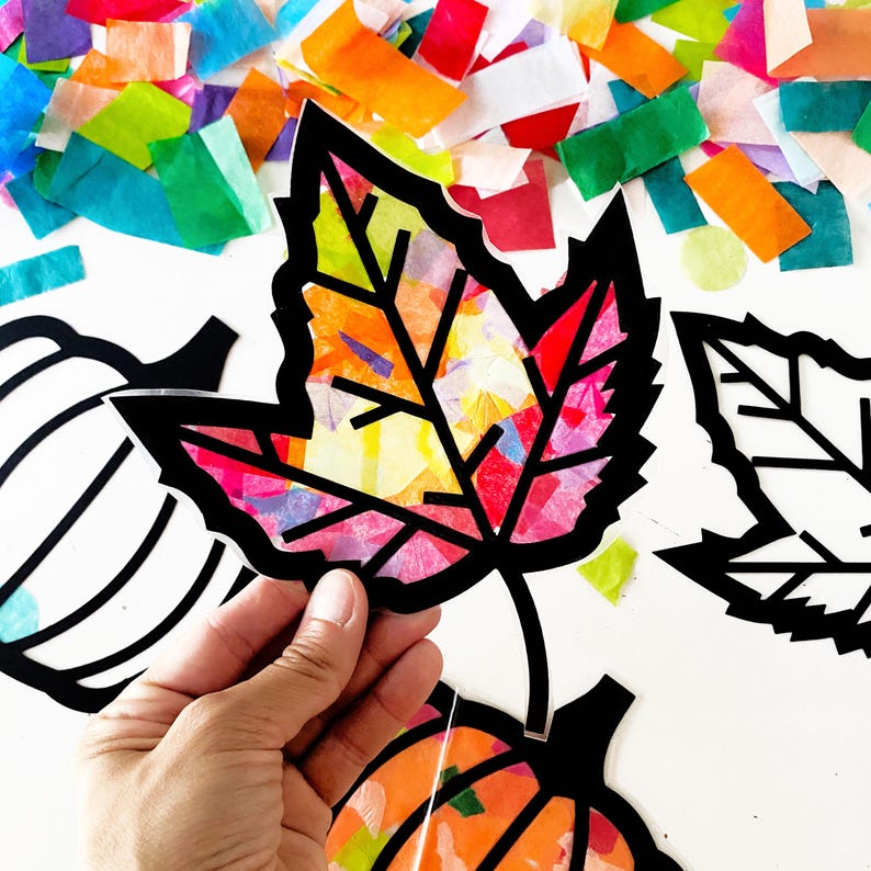 Pumpkin Suncatcher Kit, Fall Craft Kits for Kids, Fall Classroom