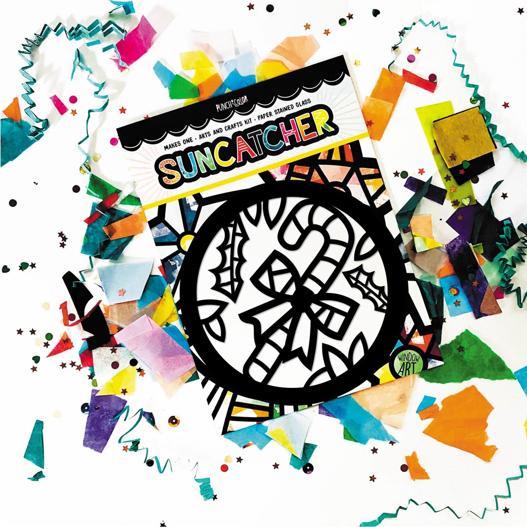 Candy Cane Art Activity for Kids Christmas Gift, Advent Calendar Craft