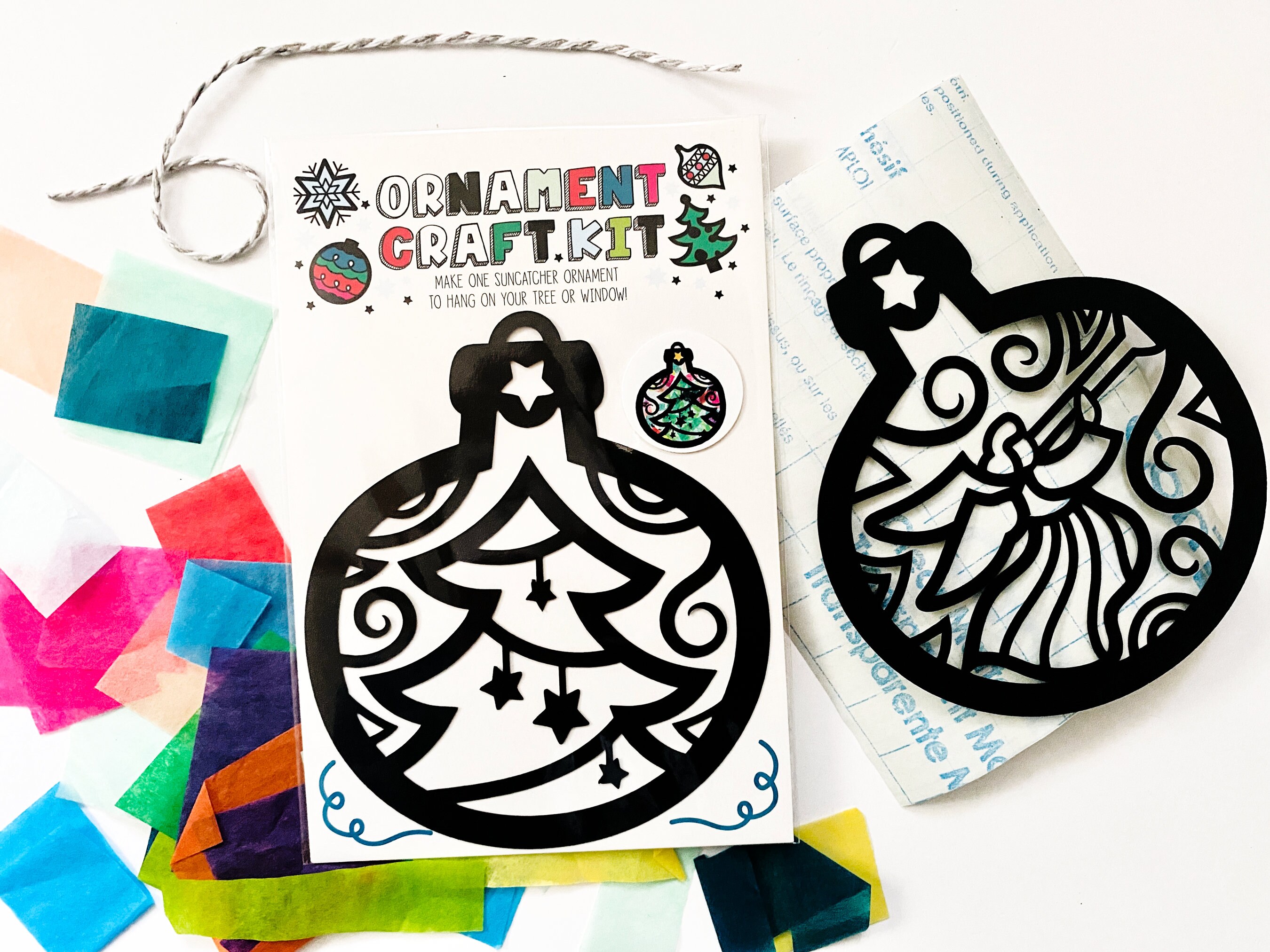 Christmas Ornament Suncatcher DIY Arts and Crafts Kit Etsy