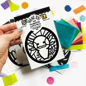 Axolotl craft kit for kids, under the sea ocean birthday party favors, Ocean birthday party activity