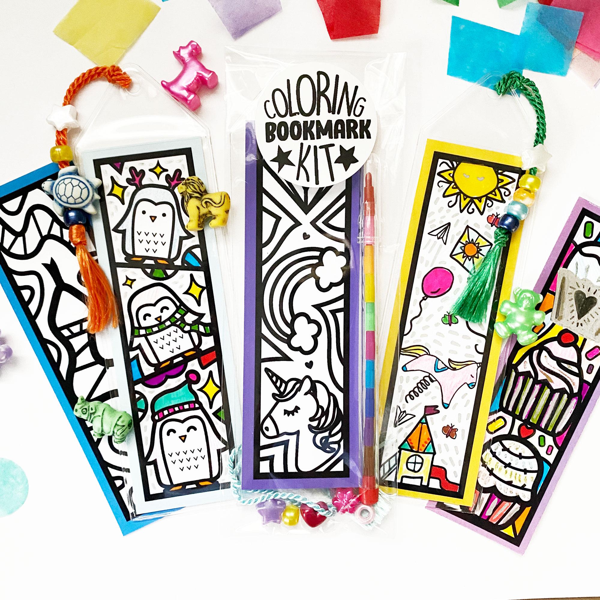 Printable Snake Party Favors, Snakes Coloring Bookmark Kits, DIY ...