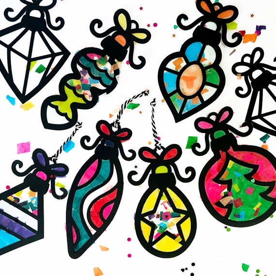  DANC DIY Crystal Paint Arts and Crafts Set, DIY Window Paint Art  for Kids Suncatcher Kits,2023 New DIY Crystal Painting Kit for Kid,  Bake-Free Crystal Color Glue Painting Pendant Toy (Red) 