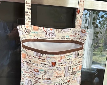 Kitchen Towel wet bag/ laundry bag/ laundry wet and dry bag/ towel holder/ kitchen gadget/ rag bag