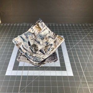 Hot and cold bowl cozy/ set of two/ soup bowl/ unique gift/ bowl protector/ pot holder/Kitchen tool/ The woods print / reversible/wolf print