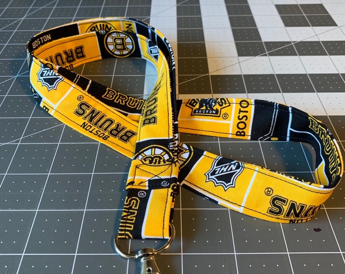 Boston Bruins Lanyard/ Keychain Lanyard/ NHL/ Boston Bruins/ Sports ...