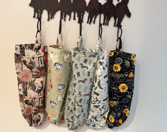 Grocery bag holder/ plastic bag holder/ kitchen organizer/kitchen bag/ kitchen gift