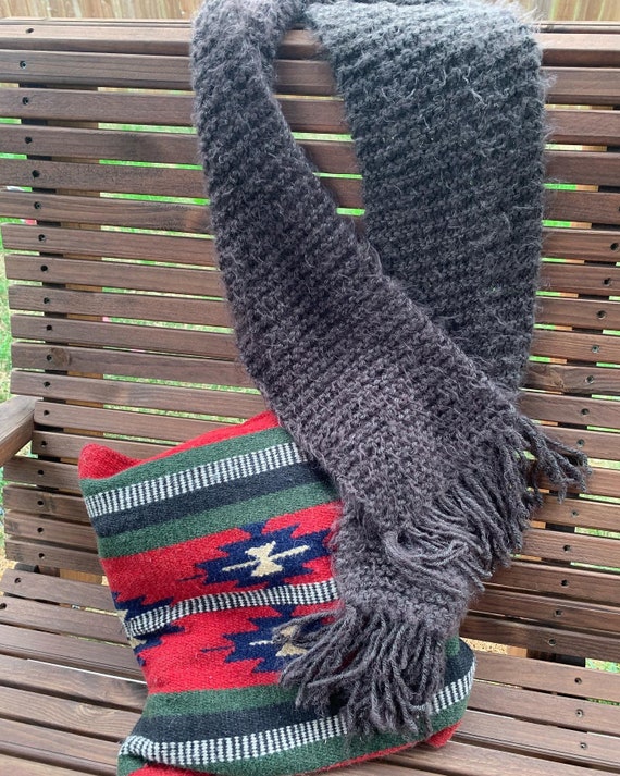 fuzzy scarf knitting pattern