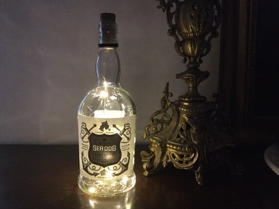 Seadog Rum Bottle With Led Lights And 3 Spare Batteries Etsy