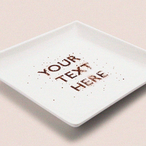 Custom Logo Dinner Plate Etsy