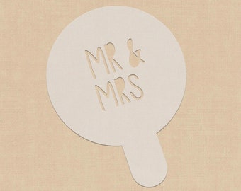 Cadeau de mariage | Décor de mariage | Signe de mariage | Pochoir réutilisable | Art du café au lait | Faveurs de mariage| Pochoir à cocktails | Pochoir à café