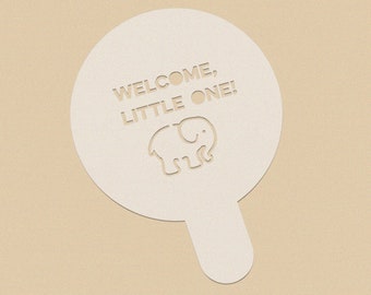 Elephant Baby Shower | Baby Shower Gift | Baby Shower Decor | Baby Shower Favor | Fall | Coffee Stencil | Custom Stencil |