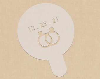 Custom Wedding Gift | Cappuccino Stencil | Cocktail Stencil | Latte Stencil Wedding Favor | Coffee |  Bridal Shower Gift