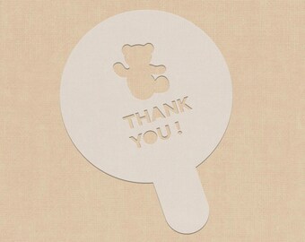 Baby Shower Gift For Guests | Thank You Gift For Baby Shower | Bear Baby Shower | Bear | Fall | Coffee Stencil | Custom Stencil |