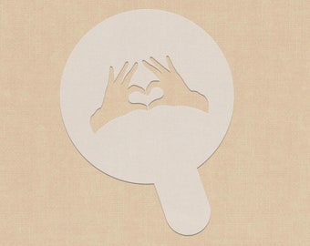Anniversary Gift | I Love You | Cappuccino Stencil | Gift For Her | Cocktail Stencil | Gift For Him | Latte Stencil |
