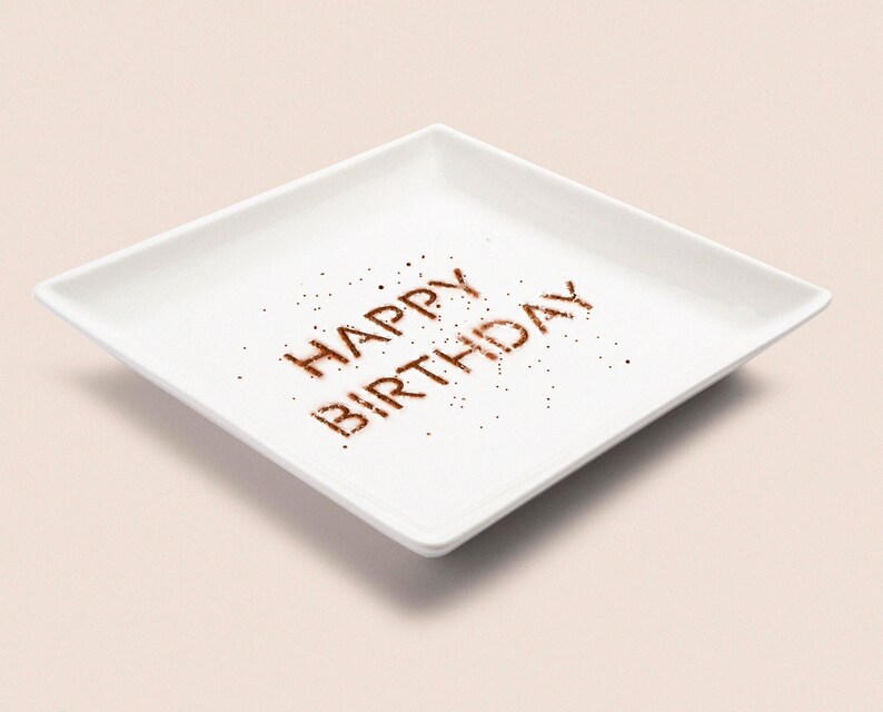 Happy Birthday Plate Stencil Extra Large Plates Stencils Etsy