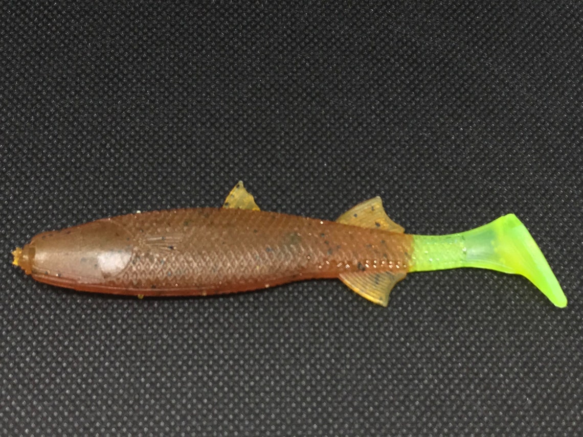 Custom 4.5 Soft Plastic PaddleTail Mullet Lures Pack Etsy