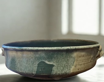 Vintage Nancy Plum Studio Pottery Bowl – Michigan Stoneware, c.1970s