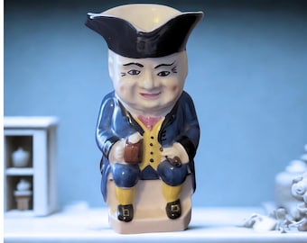 Antique Toby Mug Creamer Miniature 1920s 1940s Hand Painted