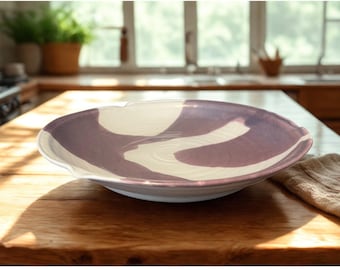 Vintage Nancy Plum Studio Pottery Bowl – Michigan Stoneware, c.1970s