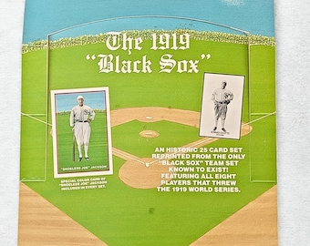 1919 Chicago Black Sox 26-Card Reprint Set w/ Shoeless Joe Jackson – Vintage-Style Team Case