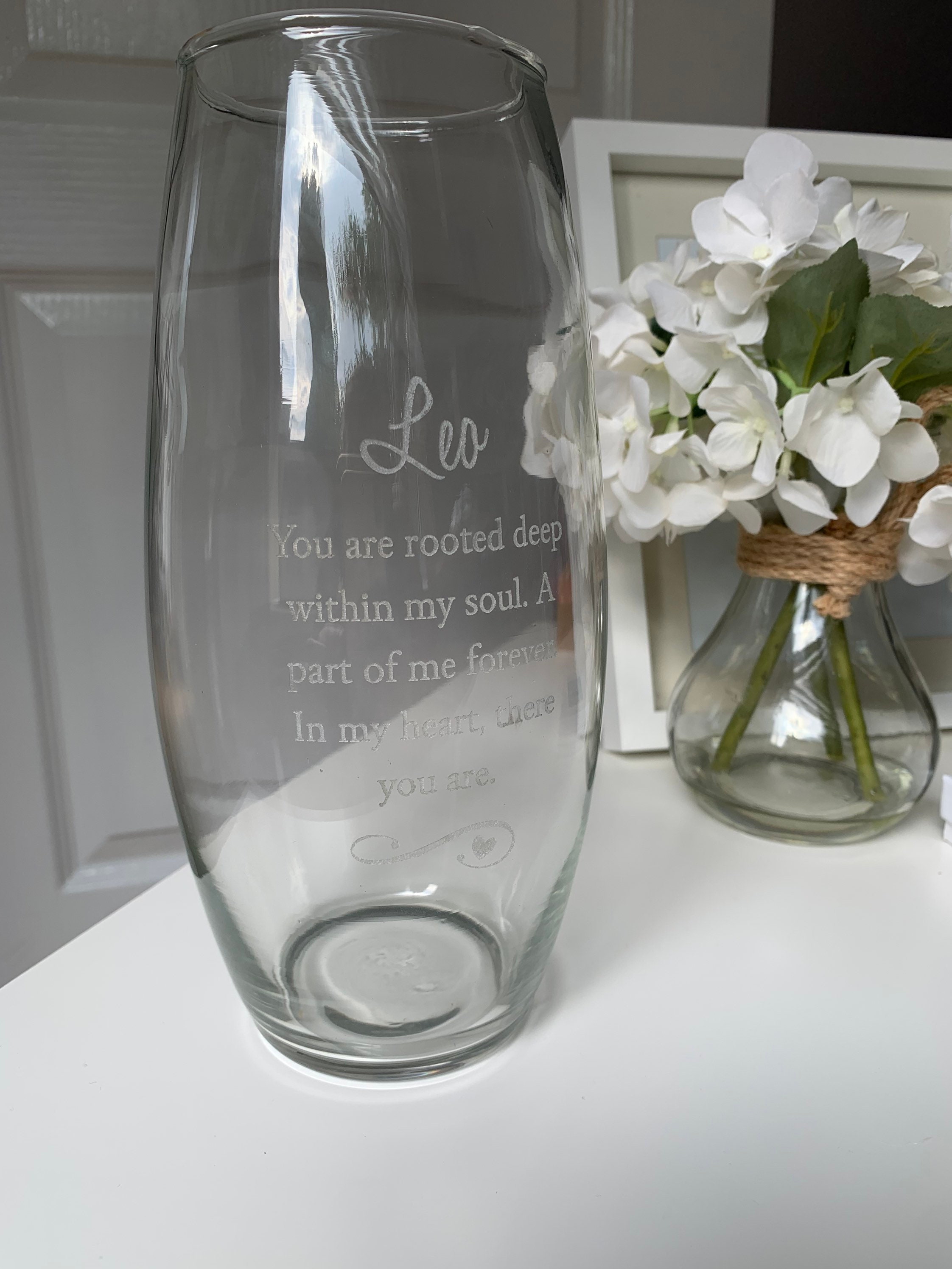 The Memorial Vase Personalised Vase Sympathy Gift Baby Etsy UK