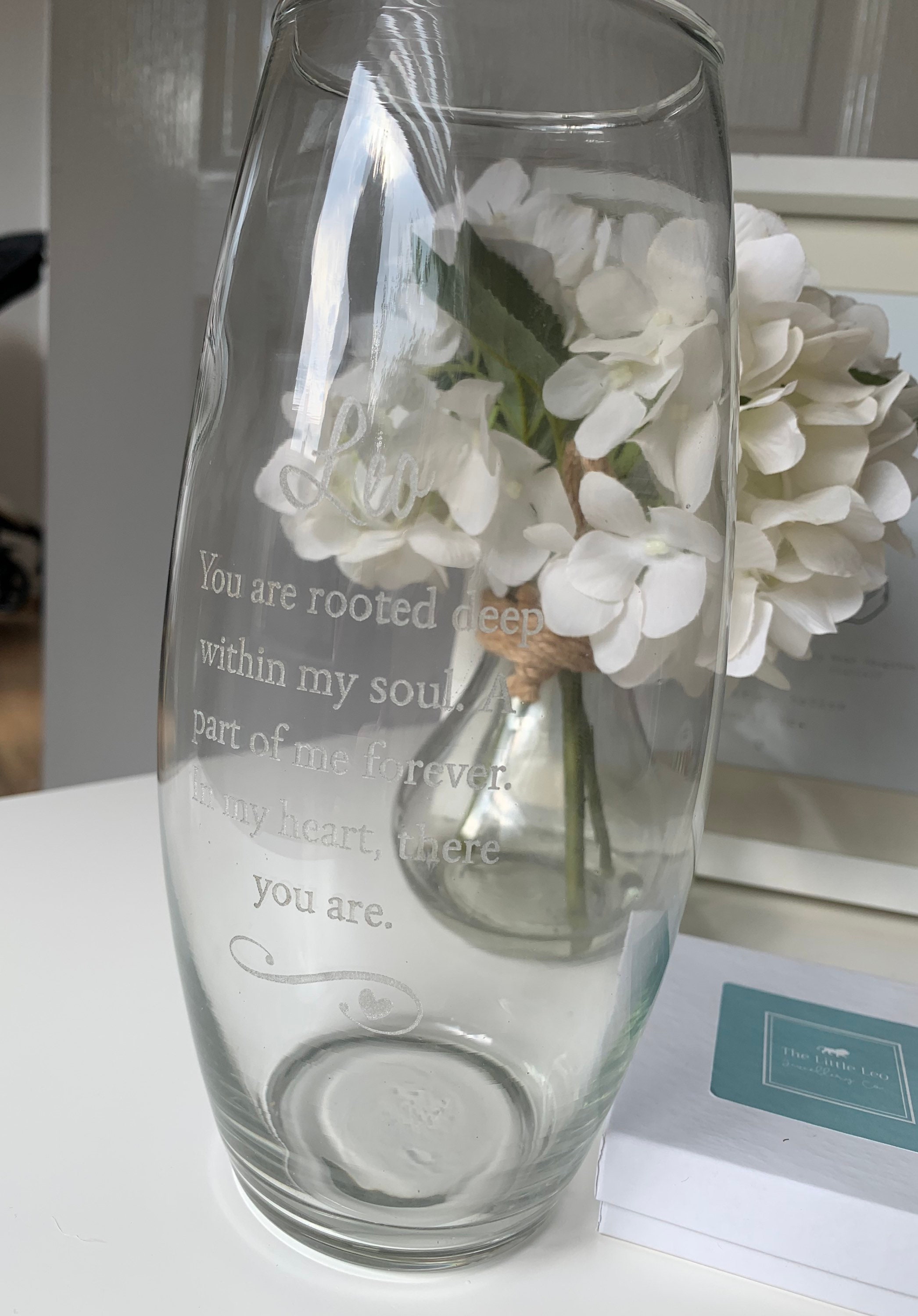 The Memorial Vase Personalised Vase Sympathy Gift Baby Etsy UK