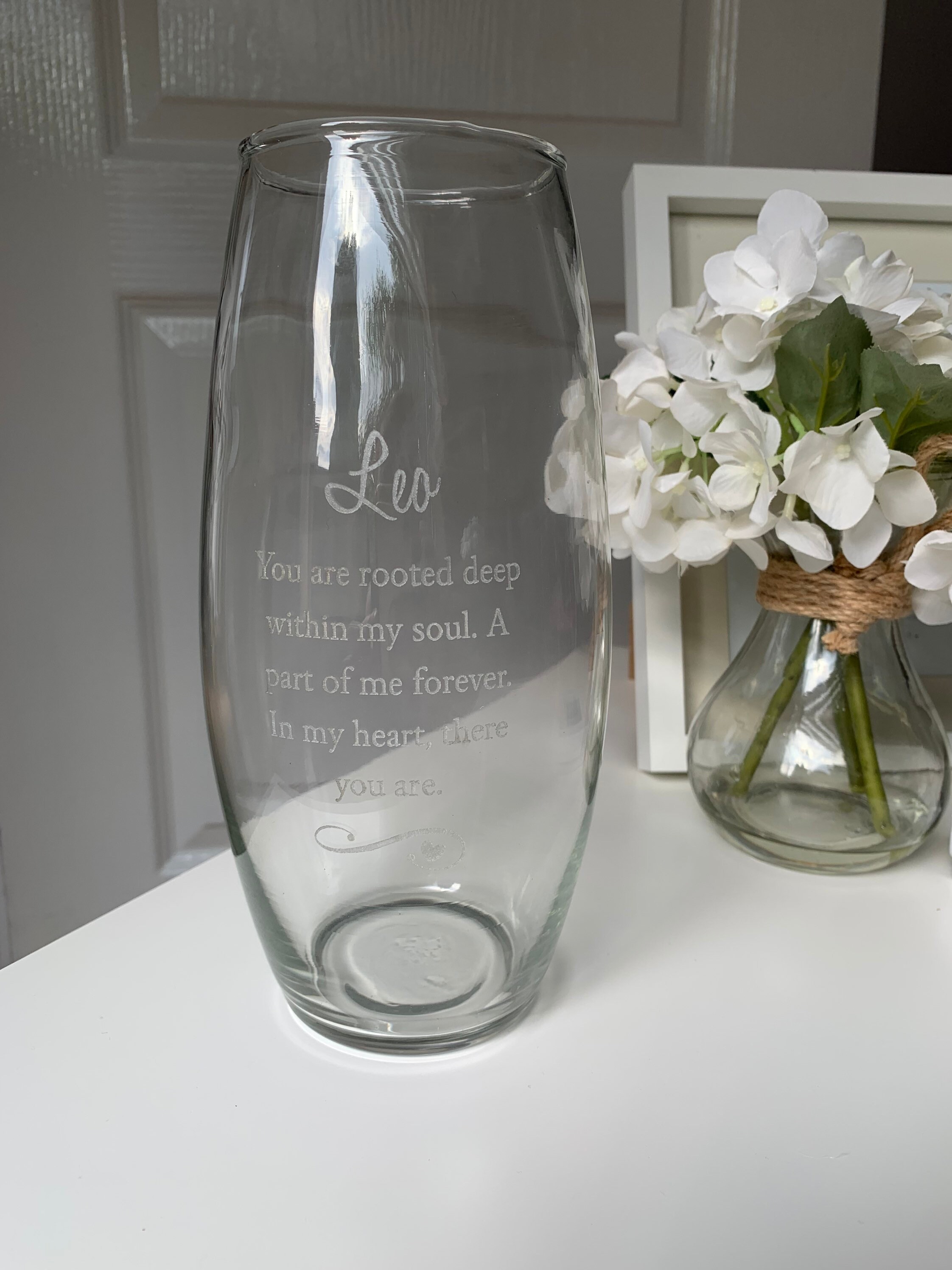 The Memorial Vase Personalised Vase Sympathy Gift Baby Etsy UK