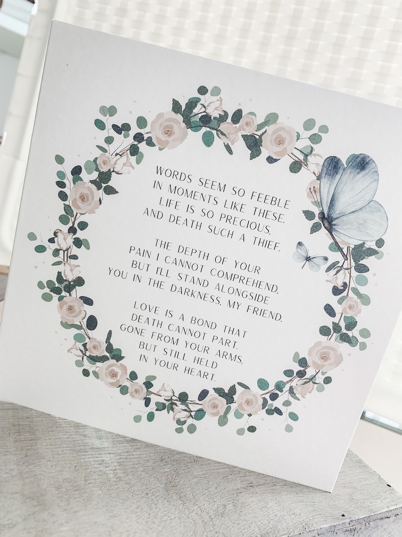 Beileidskarte Trauerkarte Fehlgeburt Karte Baby Loss - Etsy.de