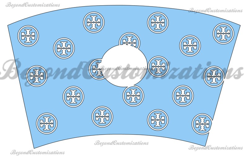 Download T with hearts Full reusable Starbucks cup Wrap SVG instant ...