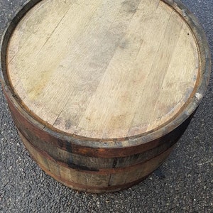 FLAT TOP Oak BARREL Table de jardin idéale, Table basse, Support latéral, Table patio, Table de boissons image 8