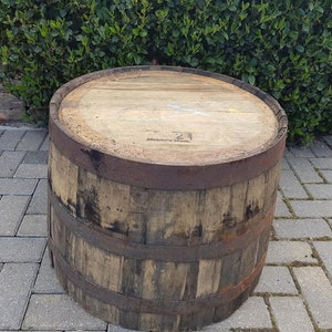 FLAT TOP Oak BARREL  - Ideal Garden table, Coffee table , Side stand ,Shrub / Bush Planter / Garden Tub / Plant Pot