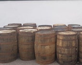 EX WHISKEY 40 GALLON Oak Barrel Wooden Keg Barrels Cider Pub Table Whisky Cask