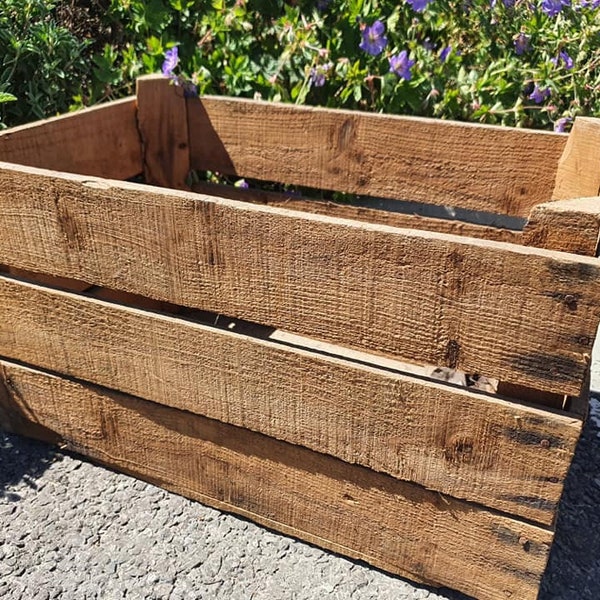Vintage French Wooden Apple Crates - FREE UK DELIVERY